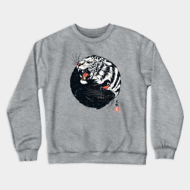 Taichi Tiger Crewneck Sweatshirt by StevenToang